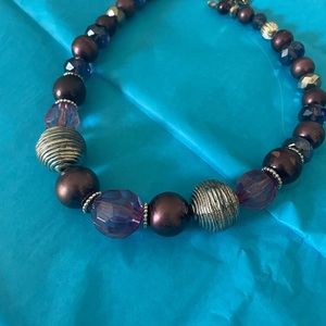Lovely purple beaded necklace